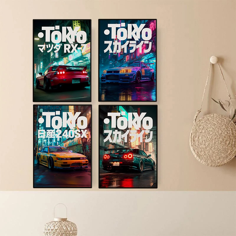 Vintage Tokyo JDM Car Poster N - đánh giá và giá Japanese Tokyo Lifestyle