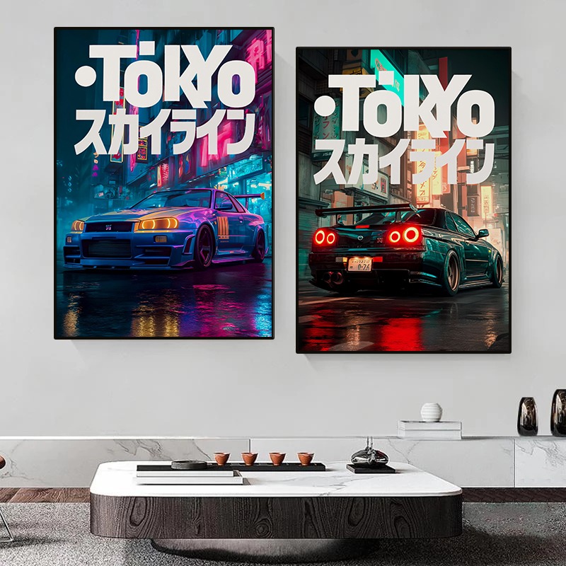 Vintage Tokyo JDM Car Poster N - đánh giá và giá Japanese Tokyo Lifestyle