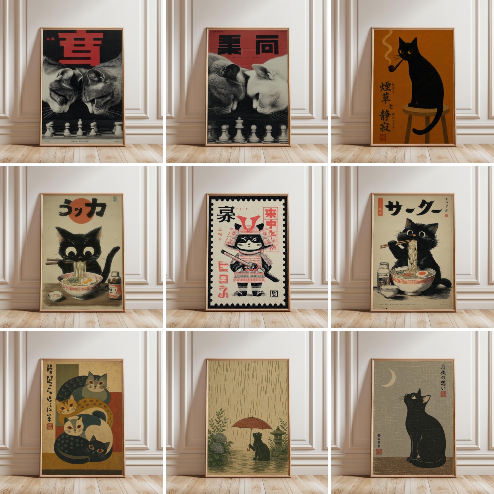 Black Cat Eating Ramen Rainy G - đánh giá và giá Lifestyle Of Japanese